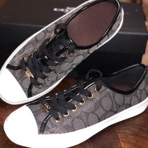 ⚫️ BLACK COACH Empire Low Top Logo Sneaker